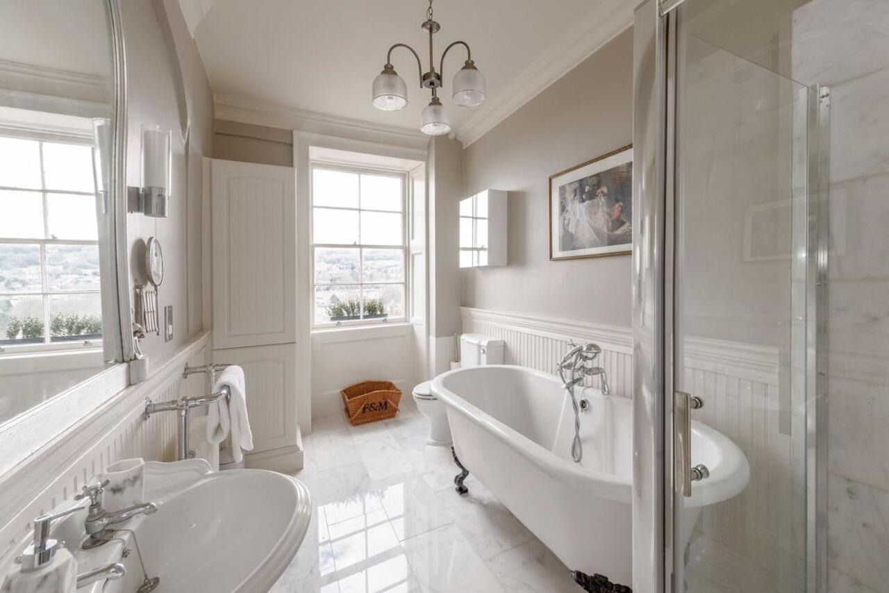 Luxury Two Floor Central Duplex Apartment Free Parking Bath Bagian luar foto